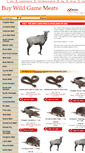 Mobile Screenshot of buywildgamemeats.com